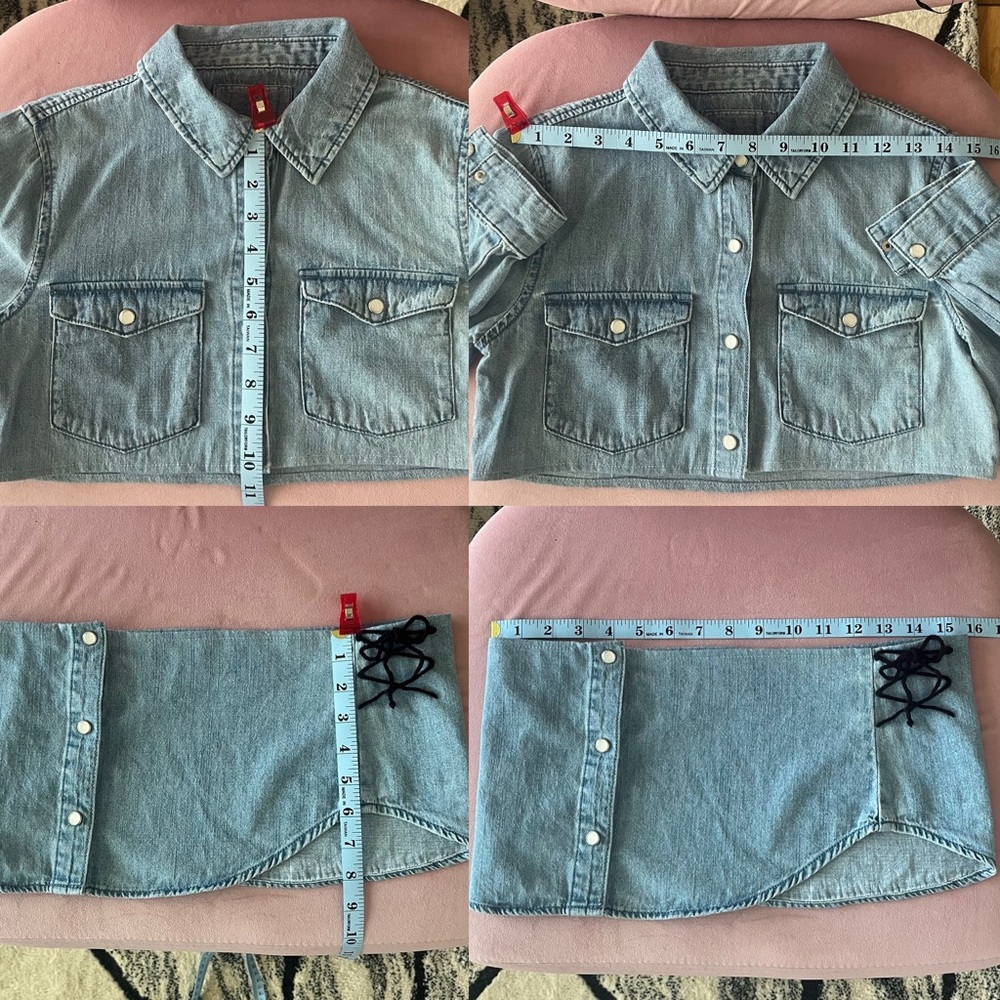 Denim top and skirt set - Picture 7 of 7